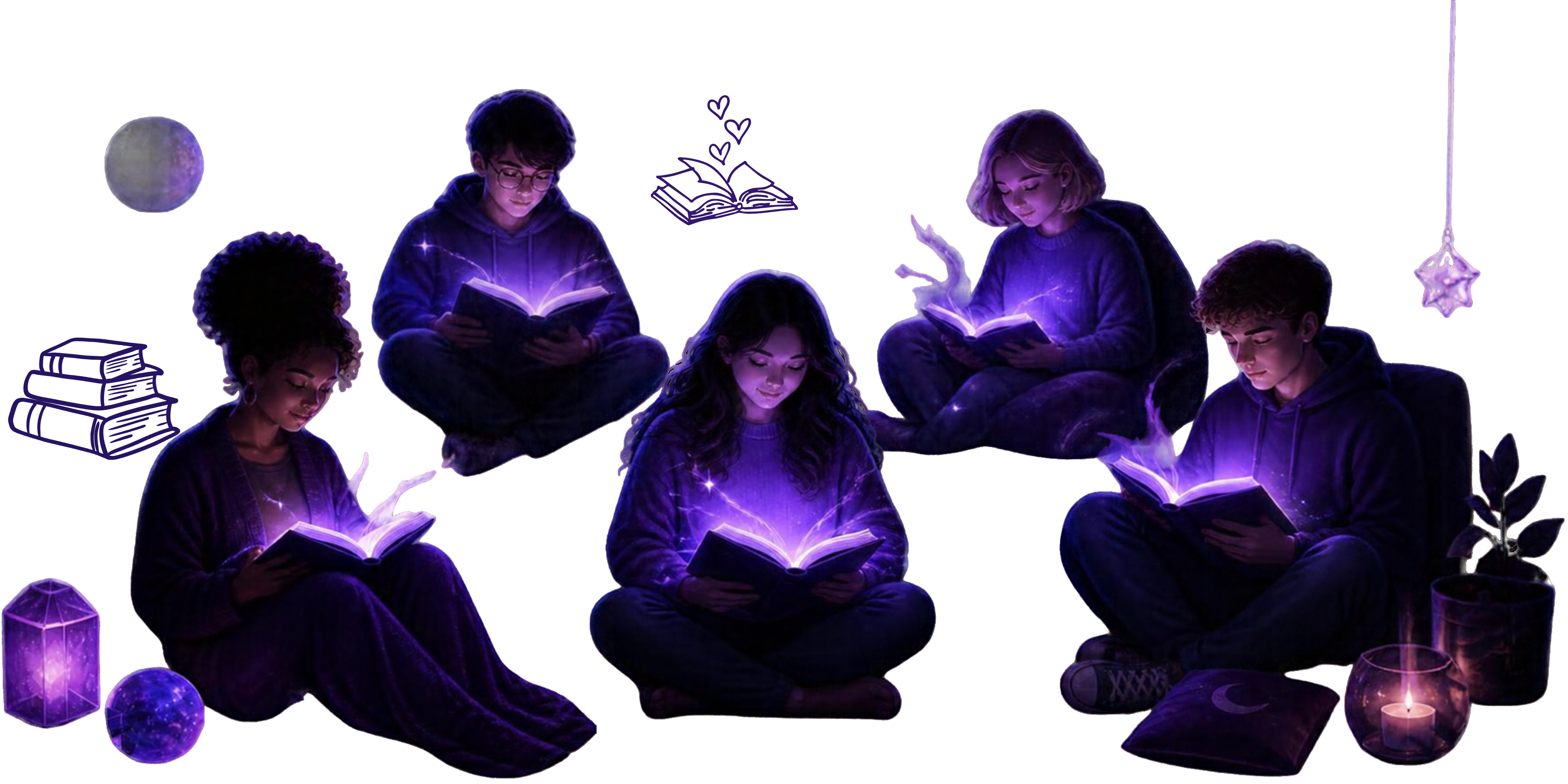 Grupo de leitores e escritores