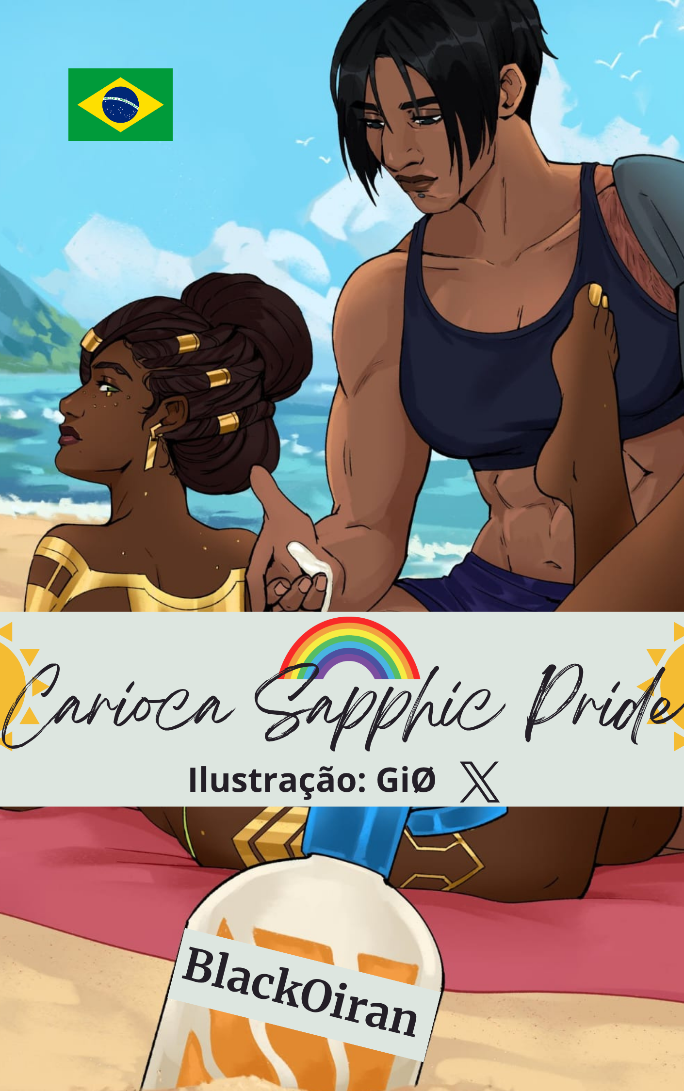 Capa de Carioca Sapphic Pride - Melvika e Caitvi PT-BR